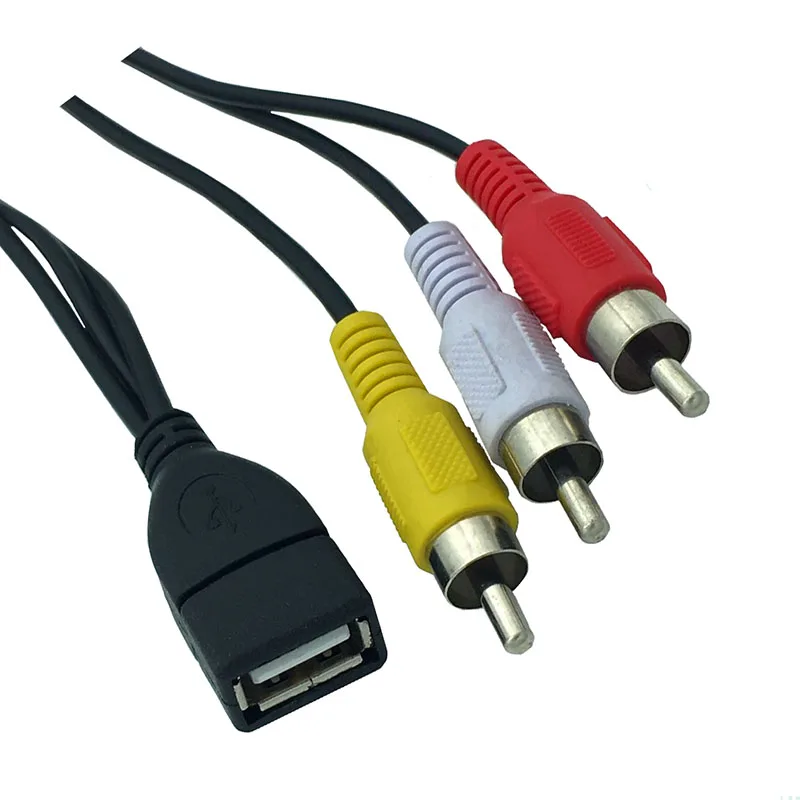 1 5 m USB 2 0 мама к 3 RCA папа видеоадаптер AV практичная фотография для