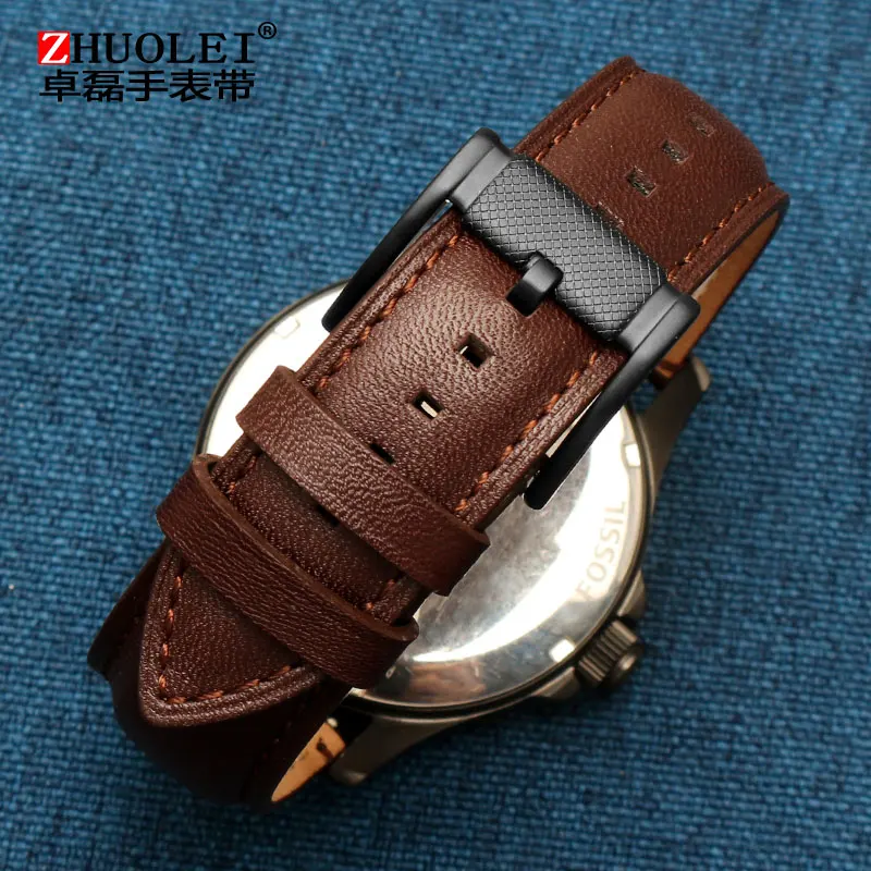 Модные часы с кожаным ремешком подходят для FS4735 FS4812 ME3052 3054 22 мм ремешок часов