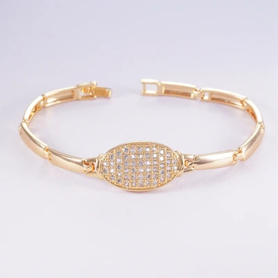18-gold color 24 стиля, Модные Позолоченные Браслеты для женщин и мужчин, Теннисный AAA кубический цирконий, браслет-цепочка, ювелирный подарок, Прямая поставка - Окраска металла: 18-gold color