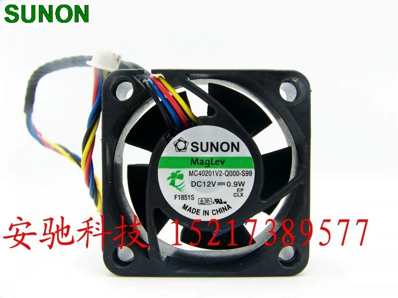 Вентилятор охлаждения для Sunon 4020 4 12 В 0 9 Вт провода|cooling fan|4 wire fancooling fan 4cm |