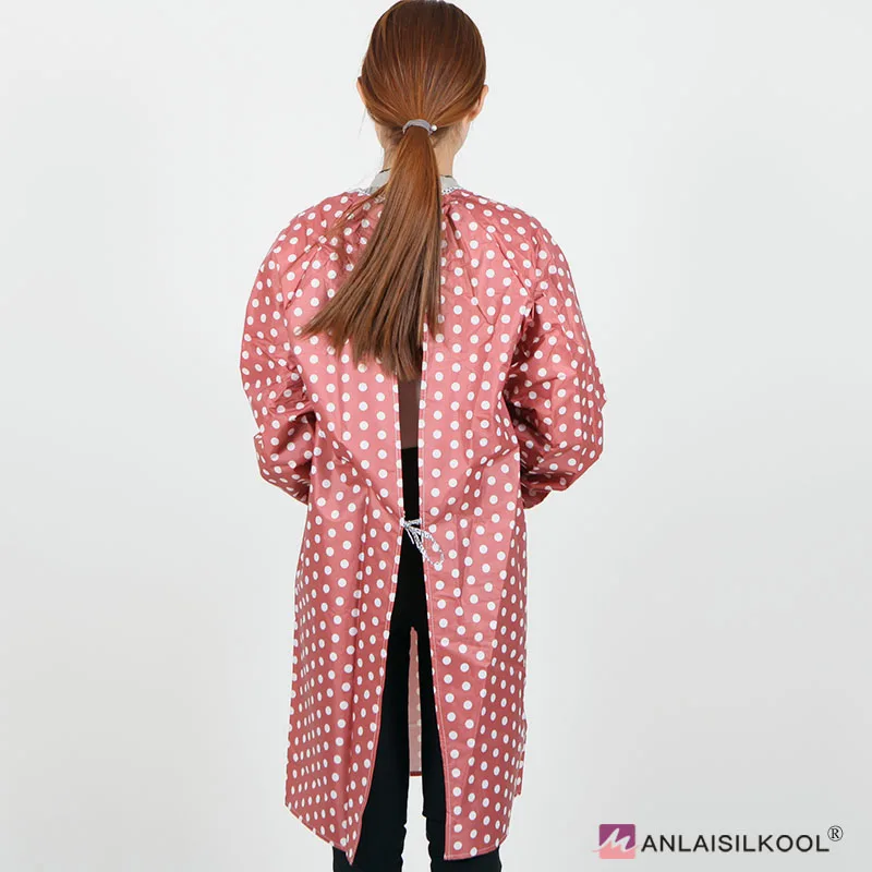 Корейский Длинные рукава Водонепроницаемый Кухня фартук взрослый Фартуки ткань