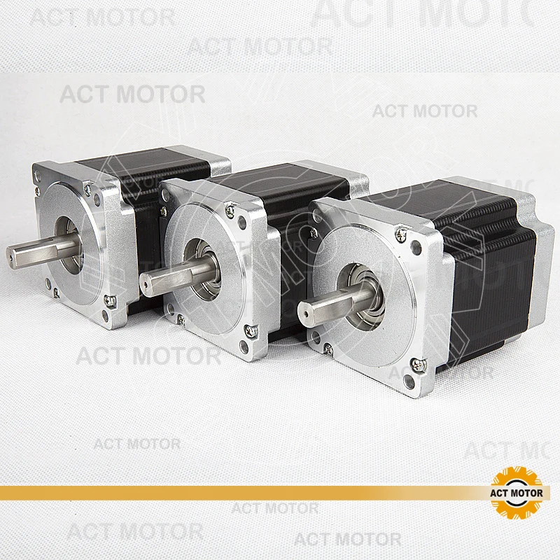

ACT Motor 3PCS Nema34 Stepper Motor 34HS9820 890oz-in 98mm 2A 8-Lead Single Shaft CE ISO ROHS Medical CNC US CA UK DE JP Free