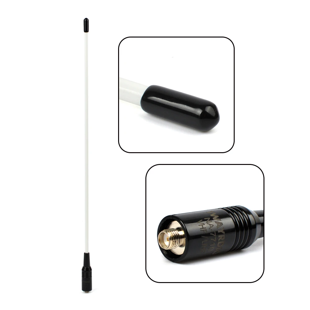 HYS NA 771B FRP sma женский Walkie Talkie антенны двойной широкий BandVHF/UHF 144/430 мГц двухстороннее