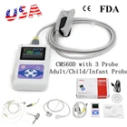 Пульсоксиметр Пальчиковый CONTEC CMS60D, измеритель пульса и уровня кислорода в сне, с программным обеспечением, 24 часа, FDA