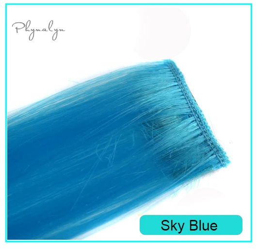 Sky Blue Синтетические волосы для наращивания для укладки волос 2 шт. заколки для прямых волос модные аксессуары для невесты - Color: Sky Blue