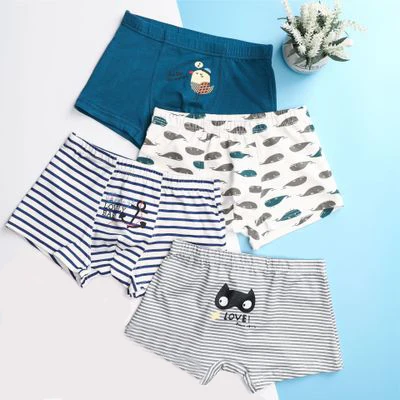 Лидер продаж 4 шт./партия детское хлопковое нижнее белье трусы боксеры с