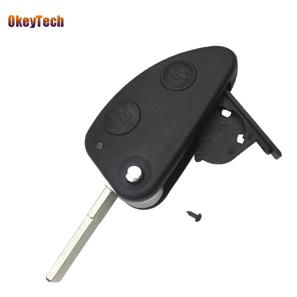 OkeyTech 2 кнопки дистанционного управления откидной складной чехол для ключей