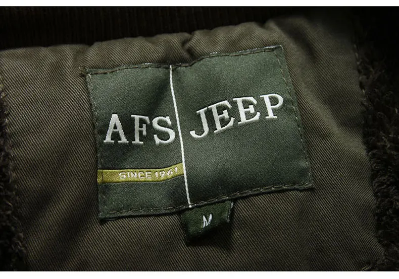 AFS JEEP размера плюс 7XL 8XL зимняя куртка мужская хлопковая кашемировая Парка мужская Повседневная ветровка с несколькими карманами и воротником с капюшоном