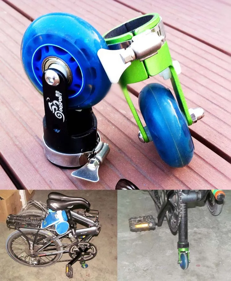 Новые Умные маленькие колесики прокрутки для складных велосипедов роликовый