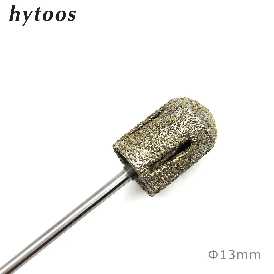 13mm HYTOOS 4 размера алмазное педикюрное сверло 3/3" роторные заусенцы для кутикулы Чистый инструмент для маникюра аксессуары для дрели фреза - Цвет: 13mm