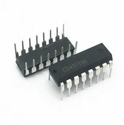 Бесплатная доставка 100 шт CD4511 CD4511BE DIP 16|10 pcs| |