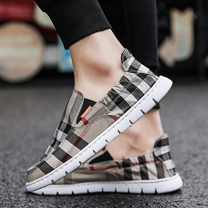 Flats Casual Shoes Men Fashion Soft Sneakers Light Anti-slip Leisure Man Outdoor Loafers Lazy zapatos hombre | Обувь