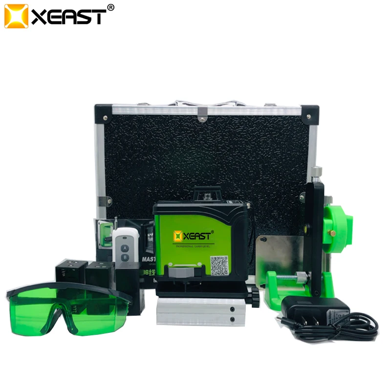 XEAST 16 линия 4D лазерный уровень 360 вертикальный и горизонтальный