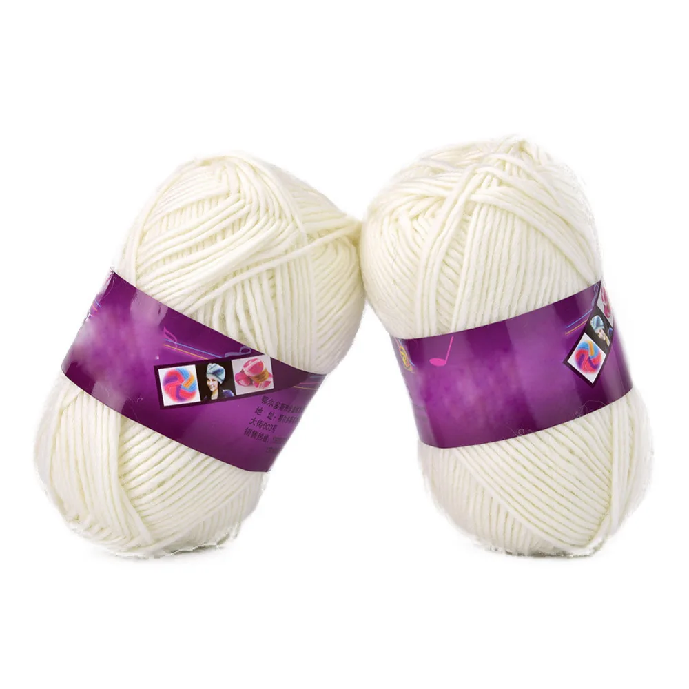 Новинка 5 шт. мягкая хлопчатобумажная трикотажная пряжа для вязания крючком