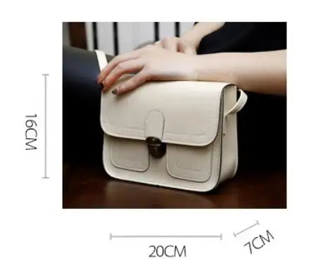 Vintage Simple PU Leather Small Shoulder Bag Flap Crossbody Bags for Women 2019 Messenger | Багаж и сумки