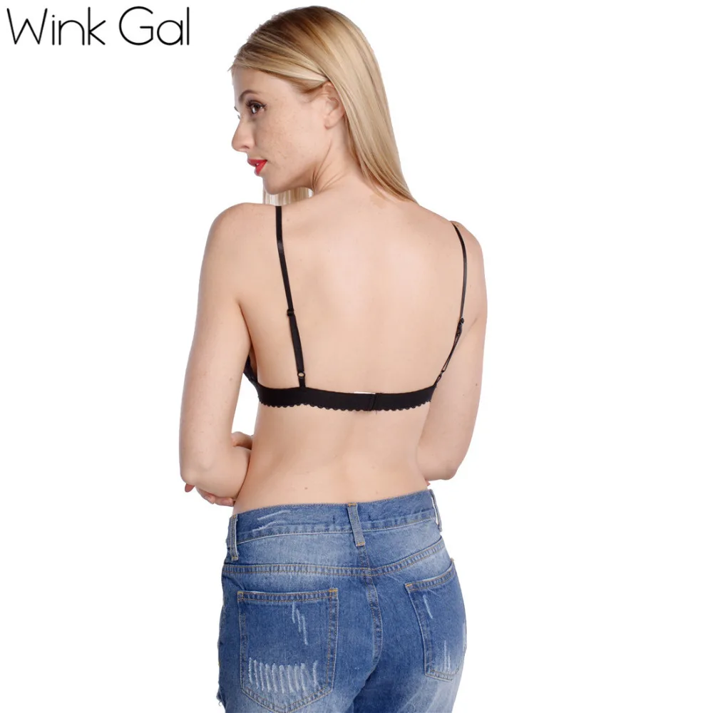 Wink Gal ультратонкий кружевной лиф для женщин сексуальное нижнее белье с узорами женственный прозрачный