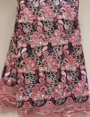 2019 Embroidered African Orange lace Fabric High Quality Guipure Lace For Wedding Dress CLL3202 French Net | Дом и сад