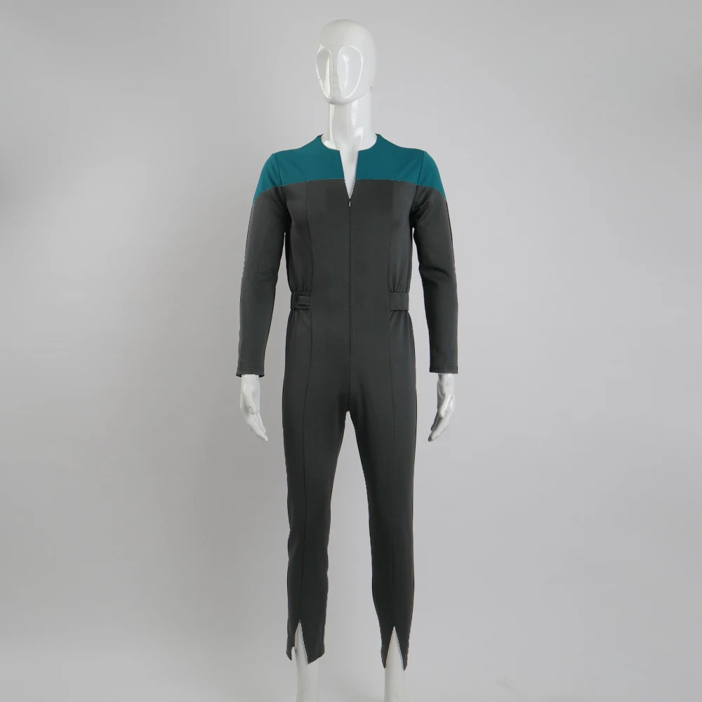Star Deep Space Nine Trek Commander Sisko Duty равномерный комбинезон Синий Косплей костюмы для Хэллоуина Prop