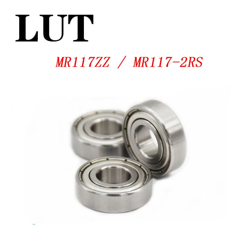 10PCS High quality ABEC-5 MR117ZZ MR117Z MR117 ZZ MR117-2RS 7*11*3 mm 7x11x3 Miniature Thin Wall Deep Groove Ball Bearing Обустройство