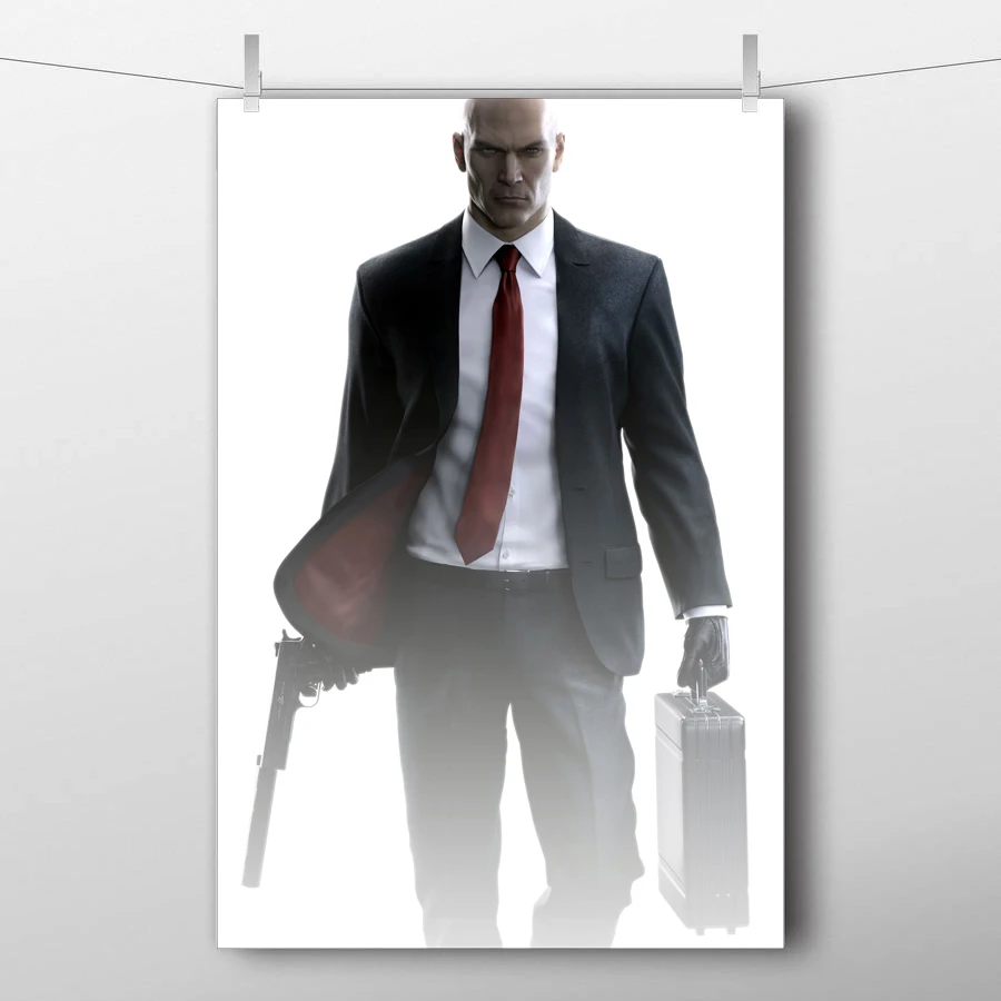 Hitman Absolution 47 игровой плакат Настенная картина холст художественные принты свитки