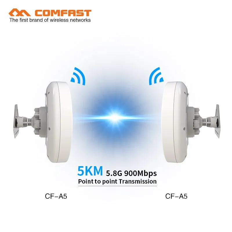 COMFAST 3 5 км 300Mpbs & 900 Мбит/с беспроводной AP Мост длинный диапазон CPE 2 4G 8G wifi Усилитель