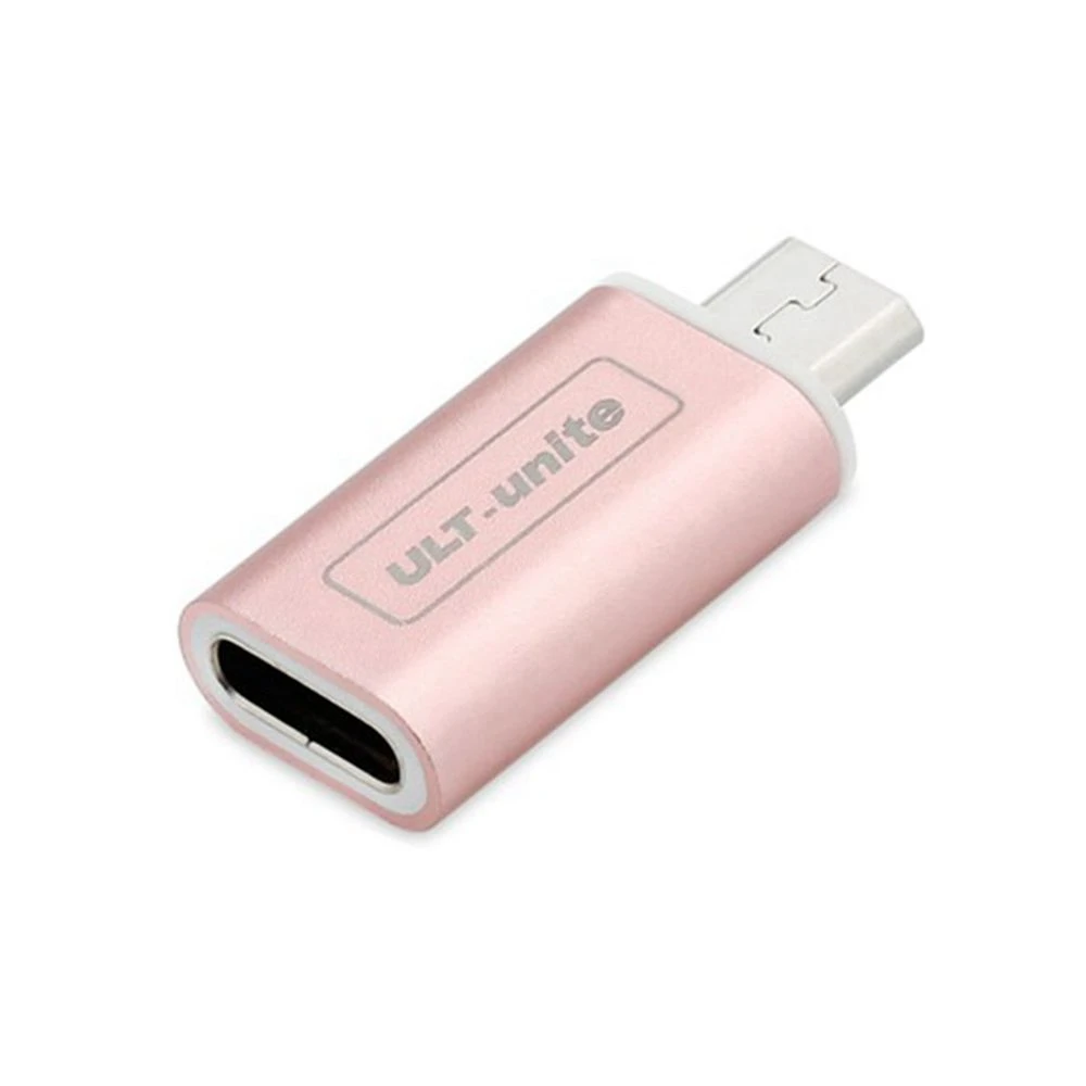Переходник с USB 3 1 Type C на Micro 2 0 из металла розового золота высшего качества