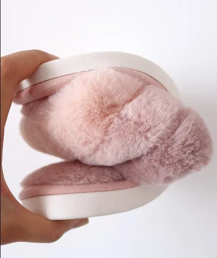 Maggie's Walker Women Fashion Faux Hair Slippers Candy-Colored Flat-heeled Plush Winter and Autumn Size 37~44 | Обувь