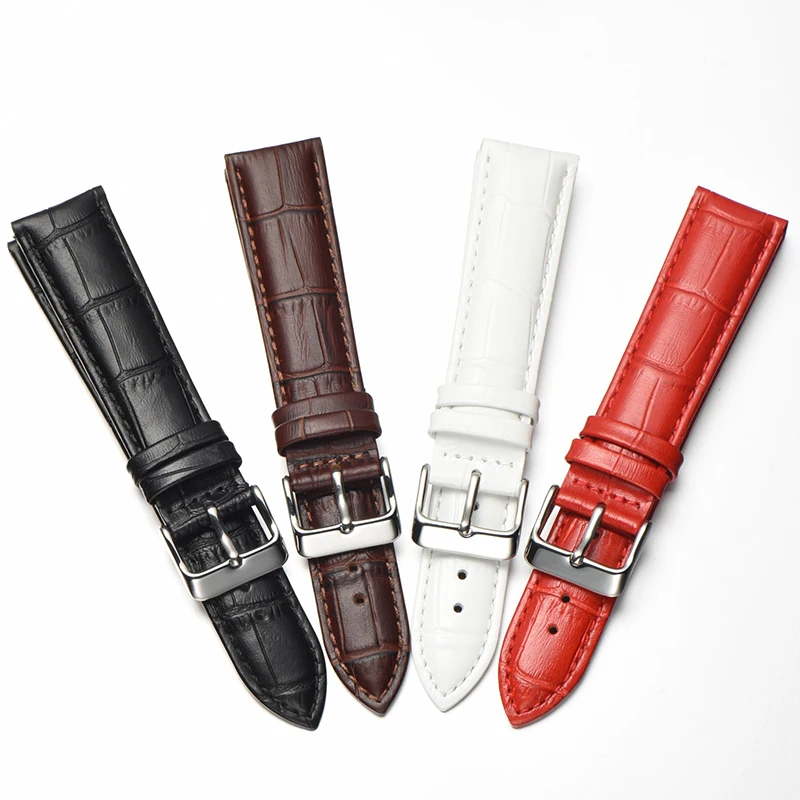 Watch band for watches 20mm 22mm 18mm watchband Genuine Cow leather strap bracelet for wristwatch Pin Buckle Accessories Replace