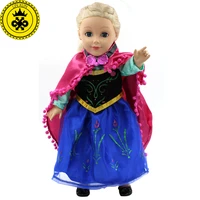 handmad 18 inch girl doll clothes princess anna elsa dress fits 18 girl doll 5 style options d 6