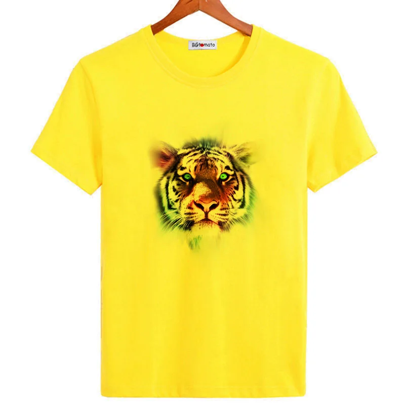 

BGtomato 2022 super cool tiger tshirt brand new t shirt men hot sale summer streetwear body tee shirt homme anime shirt