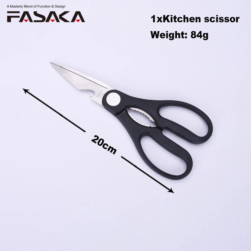 Набор кухонных ножей FASAKA из нержавеющей стали 4 шт. ножницы 7 дюймов маленький