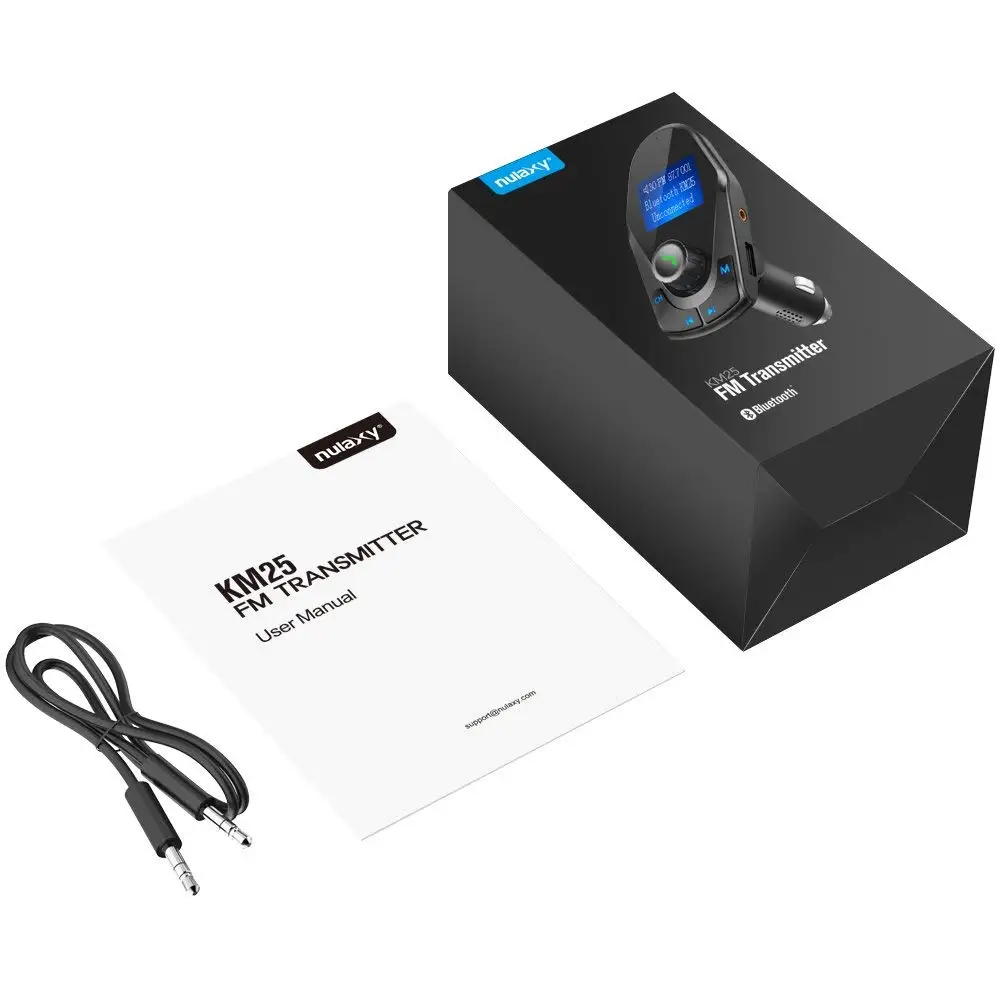 Nulaxy Bluetooth fm-передатчик Аудио Автомобильный MP3-плеер беспроводной автомобильный
