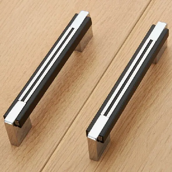 Ручка для кухонного шкафа модная хромированная ручка 96 мм|door handle knob|handle knobfurniture door