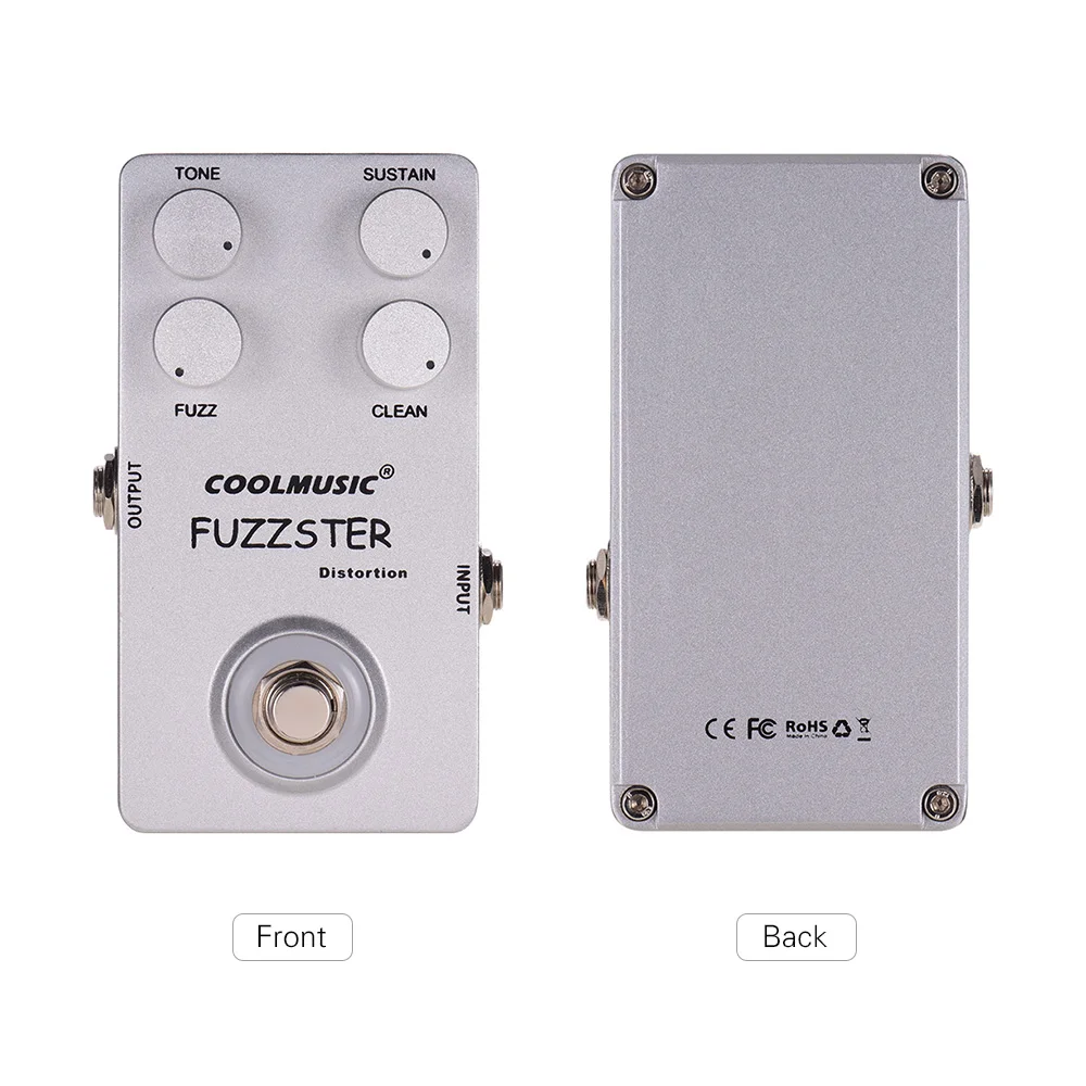 COOLMUSIC C FC1 Fuzzster педаль для гитарных эффектов басов электрогитар корпус из