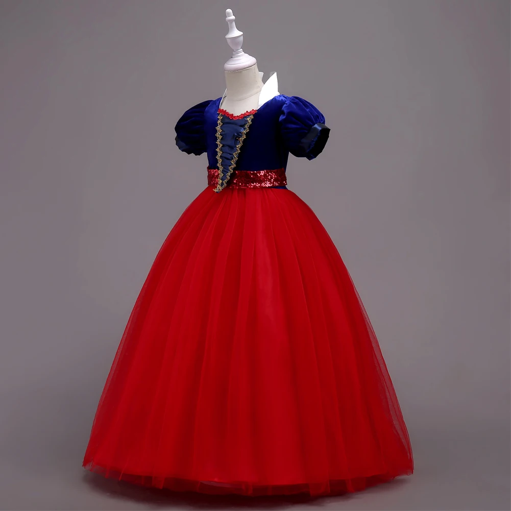 Yellow Blue and Red Sequined Belted Long Big Girls Dresses 7-16 Special Occasion Fashions Ball Gown Outfits for Juniors | Детская одежда