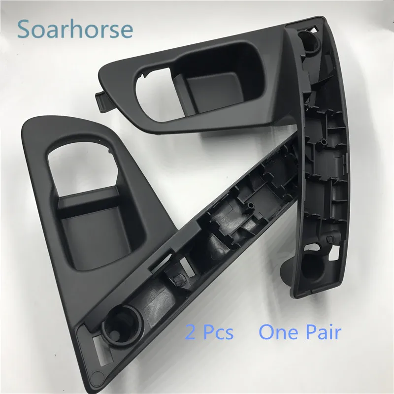 2 Pcs Handle bracket Soarhorse спереди внутри интерьер дверные ручки подходит для Nissan QASHQAI J10 2007 2008 2009 2010 2011 2012 2013 Аксессуары - Цвет: 2 Pcs Handle bracket