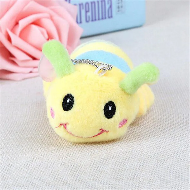 HANDANWEIRAN 1 шт PP Хлопок 12 см Новые Kawaii маленькие жуки мягкие игрушки милый гусеничный