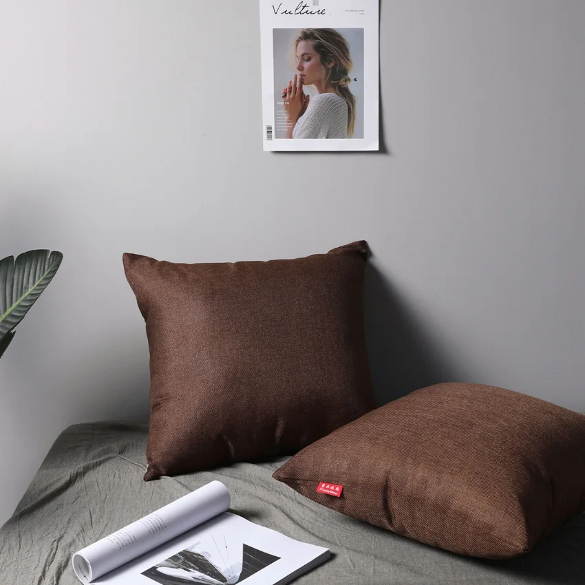 Однотонная льняная ткань наволочка для дивана с изображением автомобиля