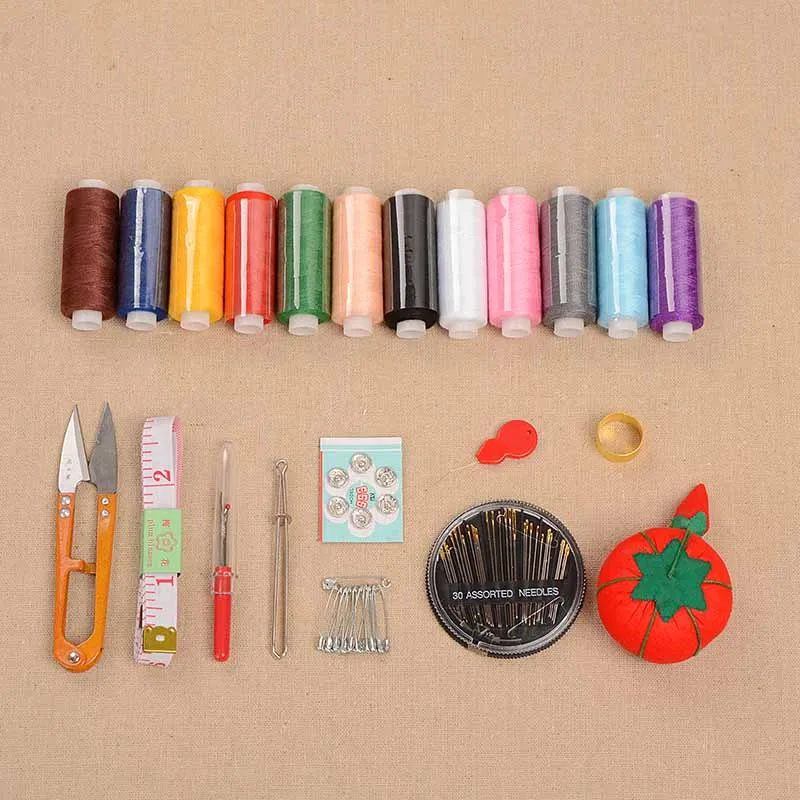 Деревянный швейный набор в коробке игольчатая лента ножницы