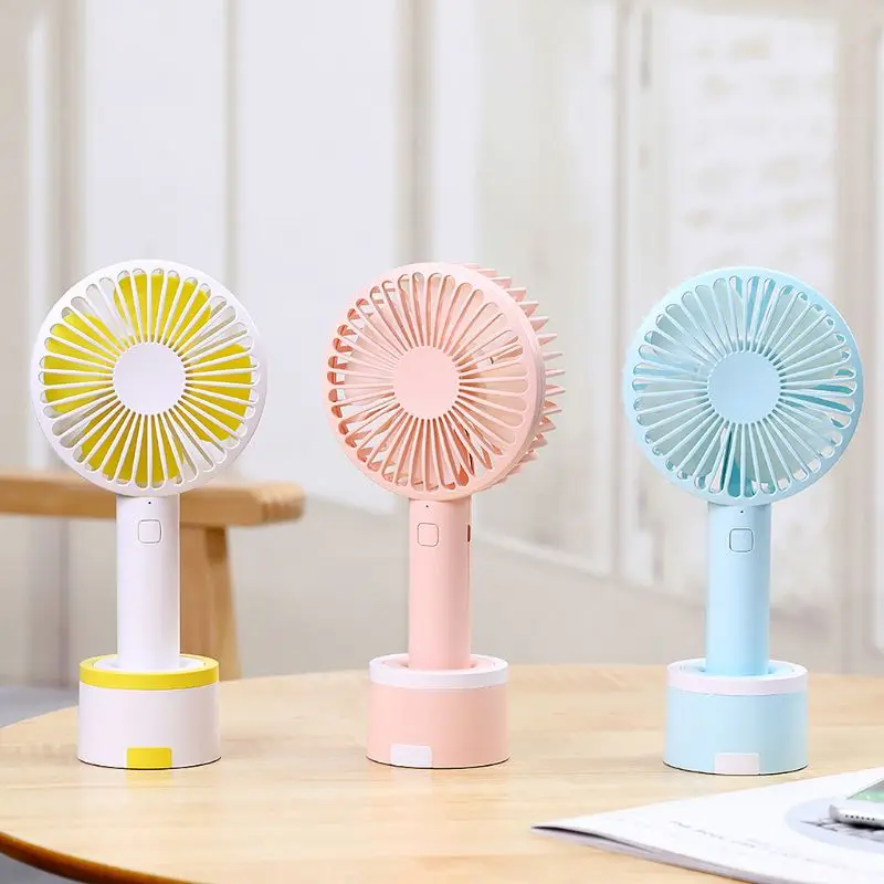Портативный USB Перезаряжаемый держатель для телефона вентилятор кулер мини