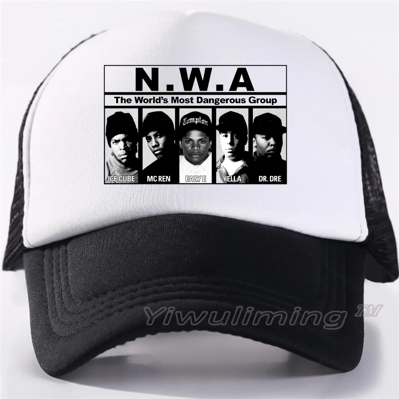 Кепка NWA Мужская сетчатая крутая бейсболка для взрослых летняя регулируемая