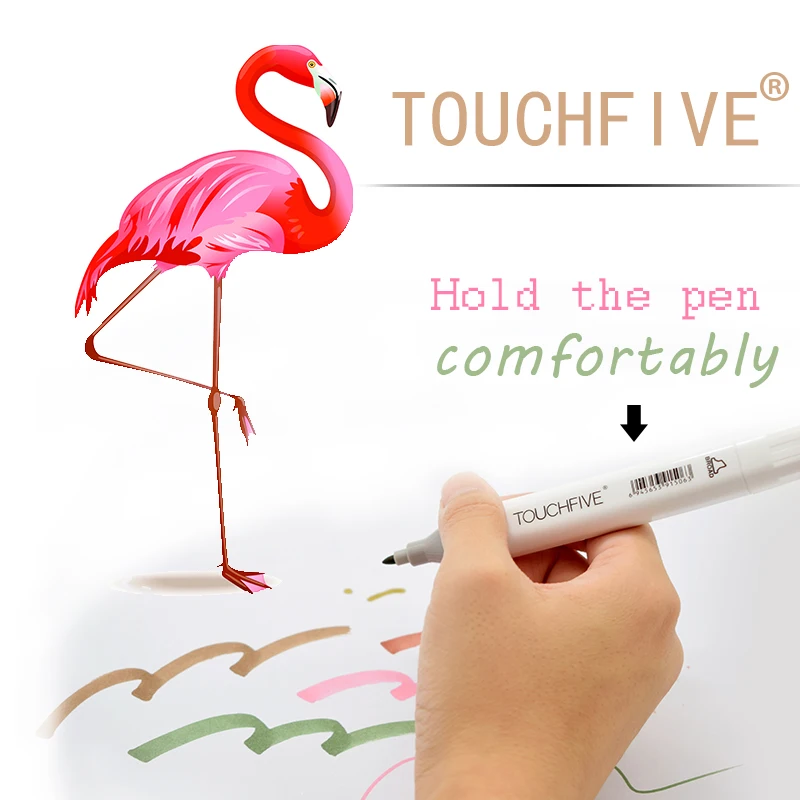 Спиртовые эскизные маркеры TOUCHFIVE с двумя головками ручка для рисования манги