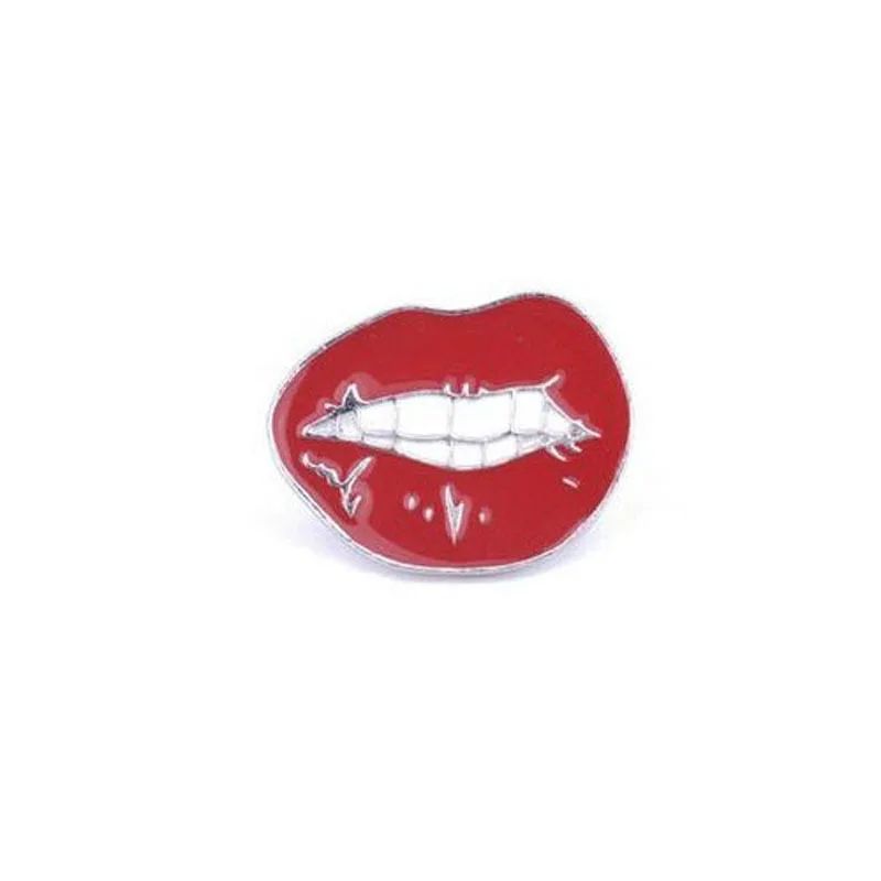 Cartoon Metal Drop Oil Pin Badge Clothes Badges Package Icon Clothing Decorative Pet Dog Lips Heart Brooches Cute Animal | Украшения и