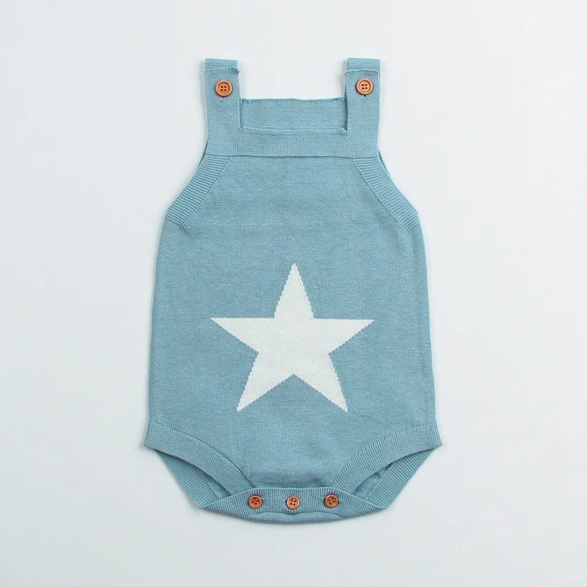 Sunbaby/Летняя одежда для малышей Модный комбинезон унисекс из 100% хлопка боди