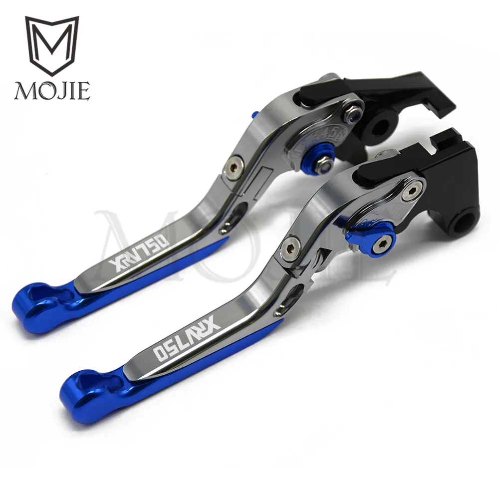 Blue Titanium Для Honda XRV750 Африка Твин XRV 750 L-Y 1990-2003 аксессуары для мотоциклов регулируемые Складные Выдвижные Тормозные Рычаги Сцепления - Цвет: Blue Titanium