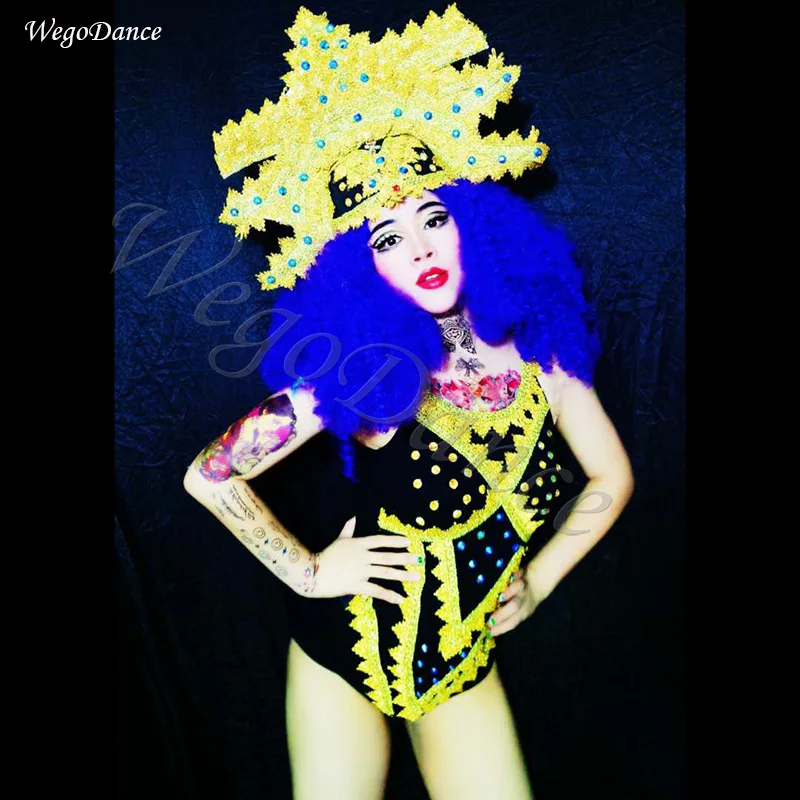 

high quality DS costumes sexy DJ singer nightclub gogo lead hip-hop shows clothes woman freeshipping