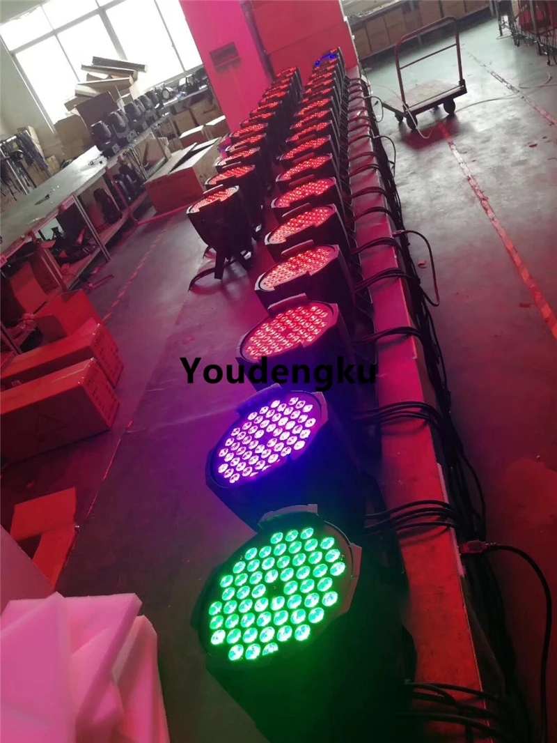 8 шт. 4в1 rgbw led par 54x3 w 64 dmx can сценическое освещение|led stage lights|stage lightled 54 |