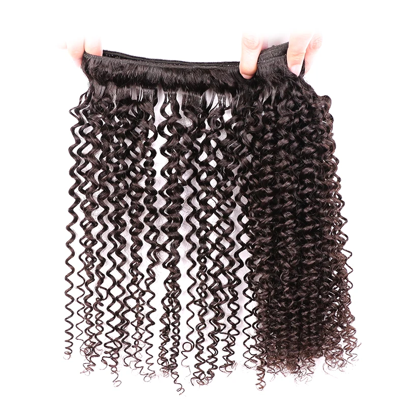 ISee Малайзии Девы волос странный вьющиеся необработанные Человеческие волосы Weave