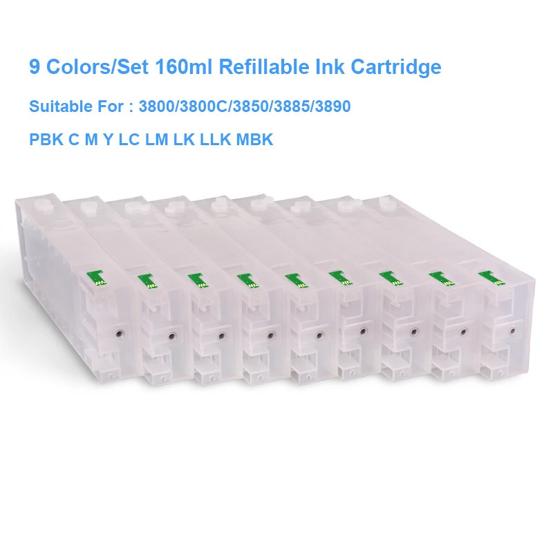 Картридж для Epson Stylus Pro 3800 3880 3890 3850 160 9 цветов/комплект|cartridge block|cartridge canoncartridge empty |