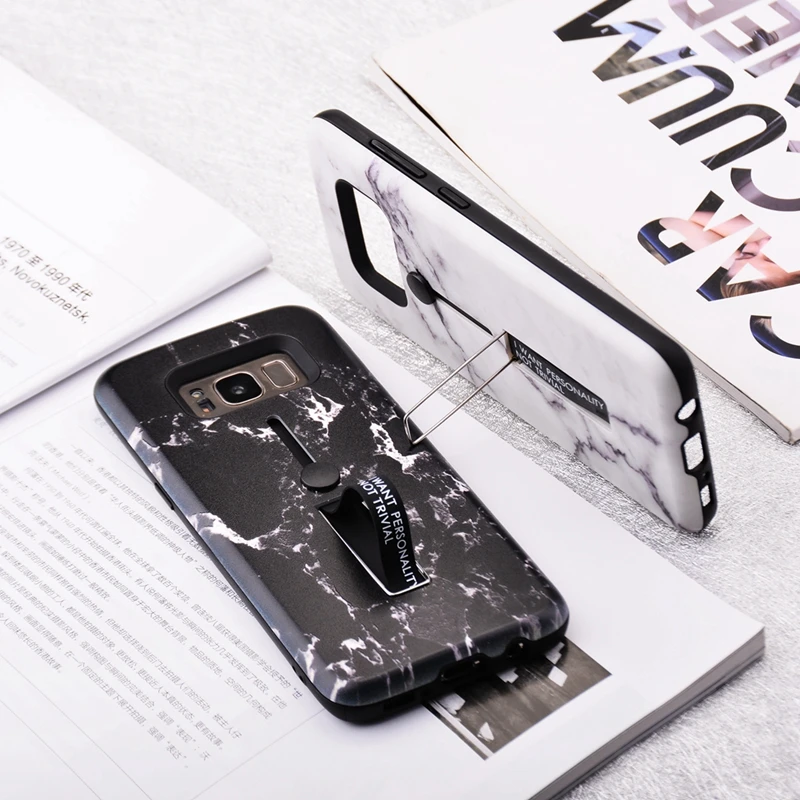Чехол для samsung S8 Мрамор чехол Galaxy S9 Plus Note 9 8 S7 край J8 J7 J6 J4 A6 A8 плюс 2018 A5 A7 подставка |